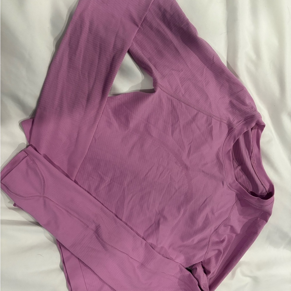 NWOT Lululemon Swiftly Tech Cropped Long Sleeve Top sz 8